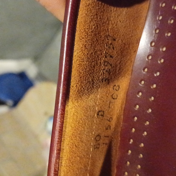 Vintage Cole Haan Men’s Tassel Burgundy Leather Loafers size 8, - Picture 4 of 7